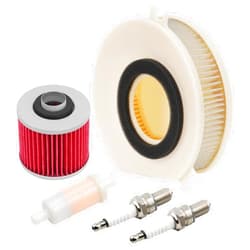 OuYi Motorcycle Air Filter & Oil Filter & Fuel Filter & Spark Plug Compatible with Yamaha XVS1100 Drag Star Classic 1999-2005 XVS1100 V-Star Custom Silverado 2002-2009 Midnight Custom 2007-2009