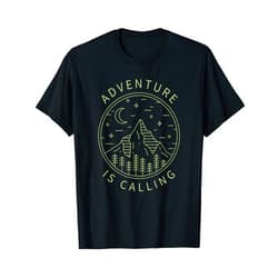 Life Is Good In The Woods Forest Camper Camp Lover Minimalist Adventure Is Calling Explorer Mountains Camper T-Shirt