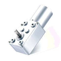 Greartisan DC 12V 25RPM Turbo Worm Geared Motor High Torque Turbine Worm Gear Box Reduction Motor 6mm Shaft JSX330-370