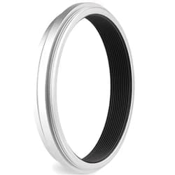 Haoge Lens Filter Adapter Ring for Fujifilm X100VI Fuji FinePix X100V Camera fit 49mm UV CPL ND Filter Lens Cap Replace Fujifilm AR-X100 Silver