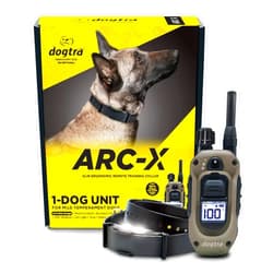 Dogtra ARC-X E-Collar for Dog Training - 3/4 Mile Range, for Dogs 15 lbs+, Slim Design, IPX9K Waterproof, 100 Stimulation Levels, Vibration, Tone, Rechargeable - Dog Owners and Professional Trainers