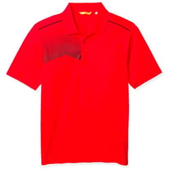 Cutter & Buck CBUCK Men's Glen Acres Polo, Red/Black, Large