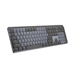 Logitech MX Mechanical Wireless Illuminated Performance Keyboard, Tactile Quiet Switches, Backlit Keys, Bluetooth, USB-C, macOS, Windows, Linux, iOS, Android, Metal, ‎Graphite