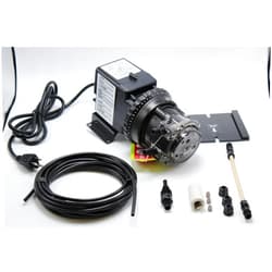 Stenner Pump Company Stenner Pump 45m1 - Stenner Peristaltic Pump Adjustable Head - Rated at 0.2 to 3 gpd adjustable head. Rated at 25 psi. - Ideal Chlorine Injection Pump. 120 Volts, Model number 45MJL1A2S