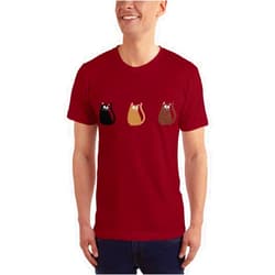 Pups_N_Stuff_Boutique Cat Shirt, Cat T-Shirt, Cat Tshirt, Cat Tee, Kitten Shirt, Cat Mom Shirt Gift, Cat Dad Shirt Gift, Cat Lover Gift Idea Cranberry
