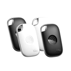Tile by Life360 Pro (2024) - Powerful Bluetooth Tracker, Key Finder and Item Locator for Keys Bags, and More. Both iOS and Android Compatible. Phone Finder. 4-Pack (Black/White)