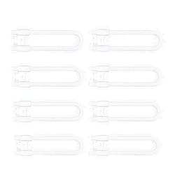 GRANDOTO Sliding Cabinet Child Safety Locks-GRANDOTO U Slide Door Locking for Childproof Safe Latch & Baby Proofing Lock for Wardrobe,Cabinet,Kitchen,Bathroom,Drawer,Storage Doors Knobs & Handles(8Pack White)