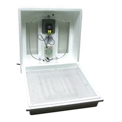 Farm Innovators 120 Volt 40 Watt Circulated Air Incubator for Up to 4 Eggs with Easy to Read Digital Display and Large Picture Window, White