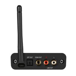 BluDento B2 aptX HD LDAC True Hi-Fi Bluetooth v5.1 Audio Receiver, Built-in ESS DAC for Analog Stereo RCA Output, Enhanced Working Range, Digital Coaxial & Optical Outputs