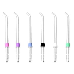 VCUMCLNR Replacement Tips for Waterpik Water Flosser, Attachment Heads for Water Pik Picks Accessories (6 Classic Jet Tips)