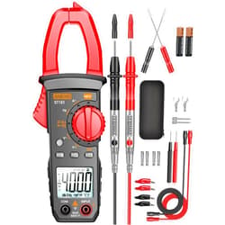 ANENG Digital Clamp Meter Multimeter Tester 4000 Counts with NCV Amp Ohm Volt Measures AC Current, AC/DC Voltage,Capacitance, Resistance, Diodes, Continuity Frequency Backlight Electrican Tools