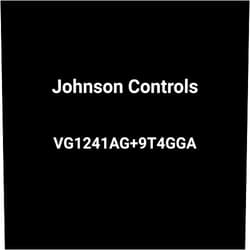 Johnson Controls Model VG1241AG Two-Way Plated Brass Trim NPT End Connections Ball Valve with Model VA9104-GGA-3S Non-Spring-Return Electric Actuator