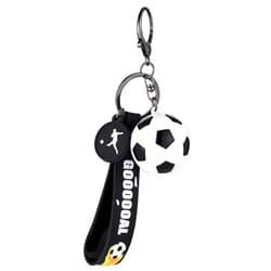Skrfren Soccer Keychain Soccer Gifts Key Chain, Football Inspirational Keyring Sports Fan Silicone Key Rings Football Key Chains, Sports Ball Car Keyrings Cute Soccer Ball Keyring Party Favor Gifts for Keys