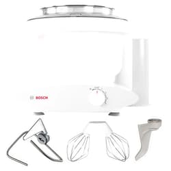 Nutrimill Bosch Universal Plus Stand Mixer 500 Watt, 6.5 Quarts with Wire Whips, Dough Hook & NutriMill Dough Hook Extender Bundle