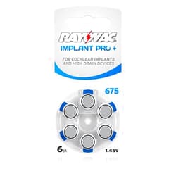 Cochlear Advanced Rayovac Size 675P Cochlear Implant Hearing Aid Batteries - 60 Batteries