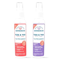 Wondercide - Flea, Tick and Mosquito Spray for Dogs, Cats, and Home - Flea and Tick Killer, Control, Prevention, Treatment - with Natural Essential Oils - 4 oz - Peppermint & Rosemary 2-Pack