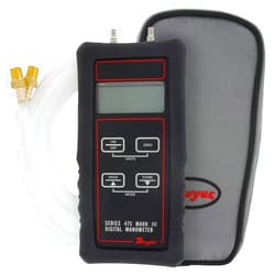 Dwyer® Handheld Digital Manometer, 475-3-FM-BK, Dual Range 0-199.9