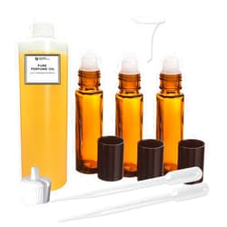 Baoblaze Grand Parfums Perfume Oil Set - Blue Jeans (V'rsacee) Men Type - Our Interpretation, with Roll On Bottles and Tools to Fill Them (1 Oz, 3 Bottles)