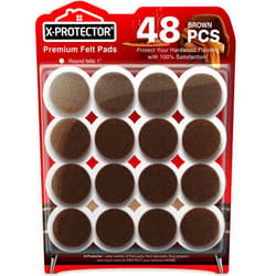 X-Protector Felt Furniture Pads X-PROTECTOR - 48 Premium Floor Protector Chair Felts for Feet Wood Floors Best Hardwood Protect Your Hard Floors! (Brown)