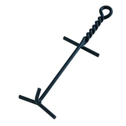 Lodge Camp Dutch Oven Lid Lifter. Black 9 MM Bar Stock for Lifting and Carrying Dutch Ovens. (Black Finish)