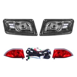 Charm and Heritage For Club Car Tempo Standard LED Light Kit: Energy Efficient, Includes Headlights, Tail Lights, Turn Signals and More, Easy Install, No Voltage Reducer Needed (12-48V) by Charm&Heritage