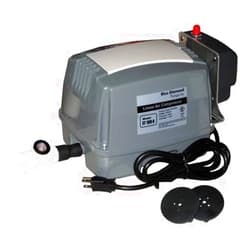 Bracys A-1 Septic Blue Diamond ET100A Septic Air Pump w/Free Lo Pressure Alarm & Back Pressure Safety Valve (Maximizes Aerator Service Life) Free Extra Diaphragms