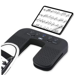 Yueyinpu Wireless Page Turner Pedal For Tablets iPad Smartphone Rechargeable Anti-Skid Pad (Plus)