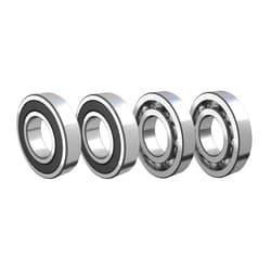 QZspeed Z QINGZHENG 4 Pcs 6204-2RS Double Rubber Seal Bearings 20x47x14mm Deep Groove Ball Bearing
