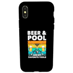 Billiards Gifts Pool Accessories Billiard Balls iPhone X/XS Beer And Pool Funny Pool Player Billard 8-Ball Billiards Case