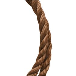 Koch Industries Twisted Polypropylene Rope, Brown, 1/4 Inch by 50 Feet, Coil