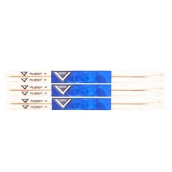 Vater Los Angeles 5A Wood Tip Hickory Drum Sticks, 3 Pair (VS3P5AW)
