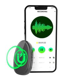 SOSECCE 64GB Digital Voice Recorder, Magnetic Audio Activated Recorder with Playback, AI-Triple Noise Reduction and Compatible with Smart Cell Phone/PC for Meetings, Interviews, Lectures