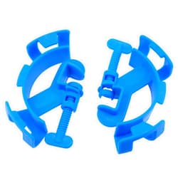 Yocimango-2pcs Fish Tank Pipe Holder Fixed Clips Aquarium Water Tube Clamp for Most of The Soft Water Pipes in The Fish Tank Fixed and Adjustable (Blue)