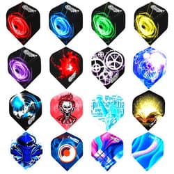 CyeeLife-PET Dart Flights 48pcs(16Designs) Standard,Accessories kit Wings