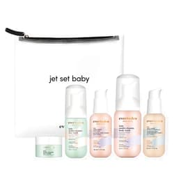 Evereden Kids Travel Set: Clean & Vegan 5-Piece Skin Care Set for Kids | Multi-Vitamin Kids Skin Care Set w/t Body Wash, Lotion, Face Wash, Cream, Shampoo & Conditioner | Stocking Stuffers for Kids