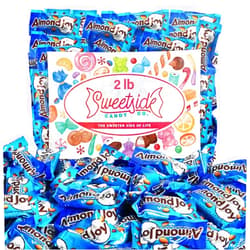 SWEETSIDE CANDY CO. Almond Joy Milk Chocolate Coconut & Almond Bars - Gluten Free Individually Wrapped Bulk Candy Chocolate Coconut Almonds Snack Size Bar for Melt-in-Your-Mouth Indulgence for Kids and Adults, 2 Pounds