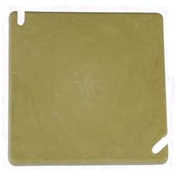ALLIEDMP Allied Moulded Products 9344 PVC Flat Electrical Junction Box Blank Cover 4 Inch x 0.094 Inch x 4 Inch Beige/Tan FiberglassBox