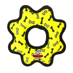 TUFFY- World's Tuffest Soft Dog Toy- Ultimate Gear Ring-Squeakers - Multiple Layers. Made Durable, Strong & Tough.Interactive Play (Tug,Toss & Fetch).Machine Washable & Floats