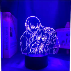 OAKFIN Tiger X Dragon for Children's Kid Bithday Gift Manga Toradora 3D Lamp Bedroom for Home Decorations or Holiday Kids's Gifts PXJD