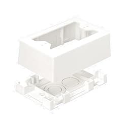 Panduit JBX3510WH-A 1-Gang Outlet Box, White, 2-Piece