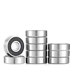 Donepart 608RS Bearings, 8mm x 22mm x 7mm 608-2RS, C3 Double Sealed Rubber Shielded, Pre-Lubricated Roller Bearing for Fidget Spinner, Scooters, Skateboard, Longboard, 3D Printer (10 Pack)