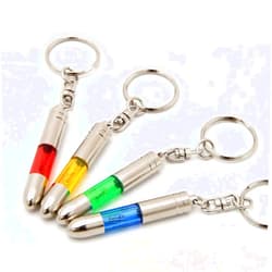 Coitak 4 Packs Car Static Human Body Static Eliminator Discharger, Silver Tone High Voltage Anti-Static Keychain ESD Tool Sets, Charger 181