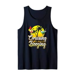 BDAZ Cruise Cruising With A Chance Of Boozing Funny Drinking Cruise Ship Tank Top