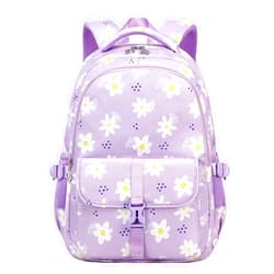 ETAISHOW Daisy Backpack for Girls Kids Flower Backpack for Girls Laptop Backpack Bookbag for Girls Elementary Middle School Purple