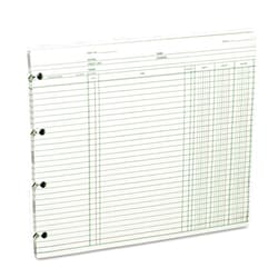 Wilson Jones GN2D Accounting, 9-1/4 x 11-7/8 (Pack of 100 Loose Sheets) Green