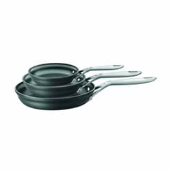 HENCKELS ZWILLING J.A. Henckels ZWILLING Motion Hard Anodized 3-pc Aluminum Nonstick Fry Pan Set, Black