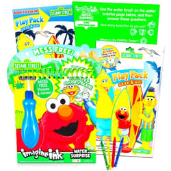 Elmo Sesame Street Paint With Water Super Set for Girls Kids Bundle ~ Deluxe Mess-Free Book with Water Surprise Brush, Mini Coloring Book, and Stickers (Sesame Street Party Supplies)