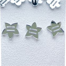 NUO RUI 60 Pcs Silver Mirror Tags for Decorating Bows, Calendars, Souvenirs (Star)