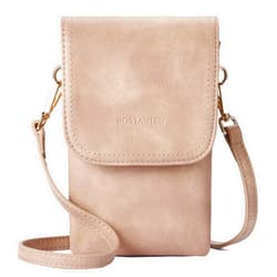 BOSTANTEN Leather Small Crossbody Bags for Women Designer Cell Phone Bag Wallet Purses Adjustable Strap
