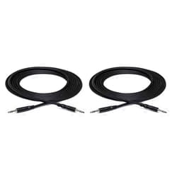 HOSA CMM-105 3.5 mm TRS to 3.5 mm TRS Stereo Interconnect Cable, 5 Feet (Pack of 2)